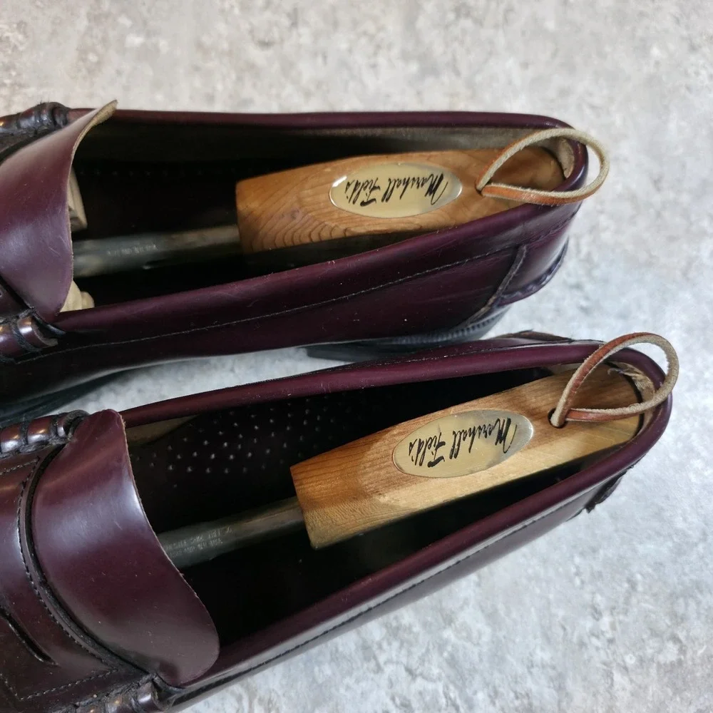 Sebago Classic Penny Loafers Burgundy Leather Handsewn Men's 12 Slip On